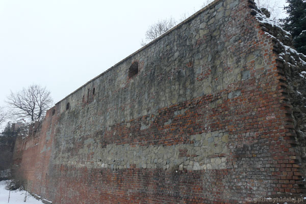 Fragmenty dawnych murów miejskich Przemyśla.