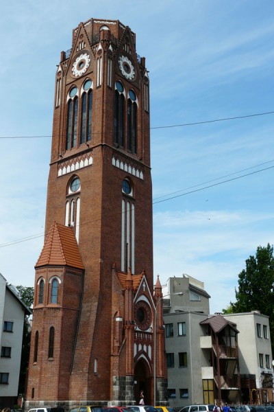 Świnoujście, wieża kościoła ewangelickiego (pocz XX w).