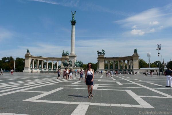 Plac Bohaterów z Pomnikiem Milenium, Budapeszt.