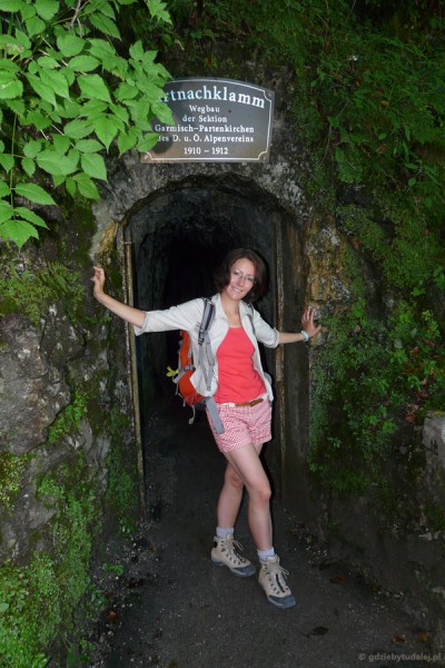 Wejście do wąwozu Partnach, Garmisch-Partenkirchen.