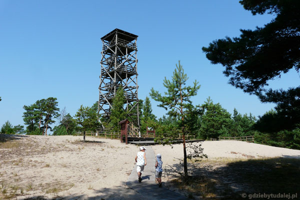 Wieża widokowa w okolicy Rannametsa.