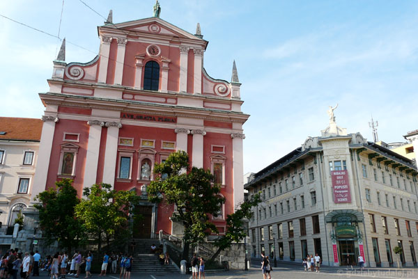 kościół Franciszkanów, XVII w, Lublana.