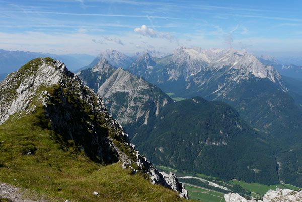 Widok na masyw Zugspitze.