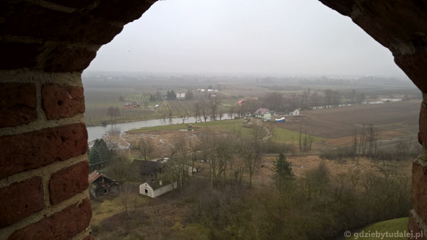 Malowniczy widok na dawną dolinę Wisły.