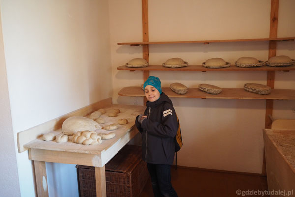 Muzeum chleba mieści się na dolnej kondygnacji młyna.