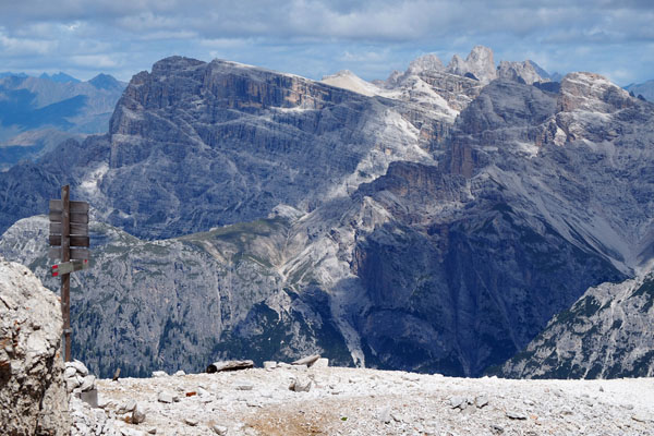 Widok z przełęczy Forcella Grande.